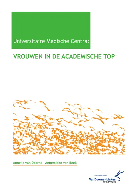 Artikel vrouwen in de academische top UMC´s